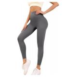 Leggings for Women Tummy Control Butt Lift High Waisted, No Front Seam Buttery Soft Workout Leggings for Maternity XL