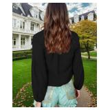 Women Casual Boho Blouse V Neck Floral Print Tops Long Sleeve Loose Fit Shirts XXL