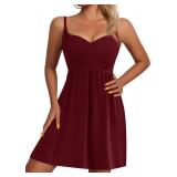 Women Nightgown Babydoll Lingerie Dress Sexy Sleepwear Mini Slip Chemise Nightwear L