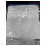 Aokosor Womens Summer Tops 2025 Trendy Crochet V Neck Tee Shirts Short Sleeve Casual L white