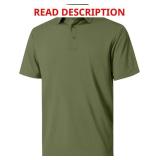 NIASHOT Polo Shirts for Men Summer Short Sleeve Golf Polos Quick-Dry Moisture Wicking T-Shirts Fashion Clothes Mens Gifts Size M Red