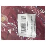 PrinStory Womens Short Sleeve Tops Summer Fashion Irregular Neck Knitted Tunic Tops Casual Loose Pullover Shirts Size S Wine Red