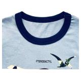 Toddler Boy Summer Clothes 2T Boys Short Sets Boys Summer Outfits 2T Short Sleeve T-Shirt and Shorts Set Blue Dinosaur 2T