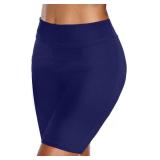 Holipick Women Swim Shorts 6" High Waisted Boy Shorts Swimsuit Tummy Control Long Board Shorts Bathing Suit Bottoms Small