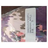 Floral Boho Tops for Women Summer V Neck Flowy Bohemian Long Sleeve Blouses size L