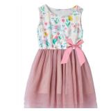 Girls Sleeveless Dress Toddler Bunny Tutu Sundress Casual Party Dresses 1-5Y