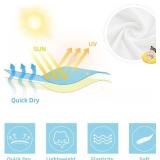 ADUKIDE Baby Girls Rash Guard Swimsuit Long Sleeve Ruffles Swimwear with Zipper UPF 50+ One Piece Beachwear Size 4T