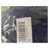 CiCiBird Womens Dressy Button Down Shirt Casual Ruffle Short Sleeve Blouse Business Work V Neck Tops S Navy Blue