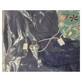 CiCiBird Womens Dressy Button Down Shirt Casual Ruffle Short Sleeve Blouse Business Work V Neck Tops S Navy Blue