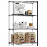 1000 lbs Storage Shelving Steel Heavy Duty 4-Tier Utility Shelving Unit Steel Organizer Wire Rack for Home,Kitchen,Office (13.7\" D x 29.5\" W x 47.2\" H)