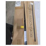 Black Nightstand with Charging Station and LED Light for Bedroom, Tall 4 Drawers Dresser with Fabric Bins for Bedside Kids Dorm Room Closet Laundry Entryway, Black