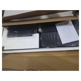 Black Nightstand with Charging Station and LED Light for Bedroom, Tall 4 Drawers Dresser with Fabric Bins for Bedside Kids Dorm Room Closet Laundry Entryway, Black