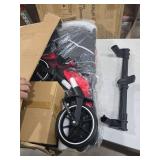 Dog Stroller for Medium/Large Dogs One-Click Folding,Extra Large Pet Stroller with Storage Pocket,Cat Stroller with Shock Absorption Red