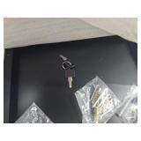 Metal Garage Cabinet with Doors, Wall Mounted Storage Cabinet, Floating Tool Cabinet for Basement, Kitchen, Warehouse (Black