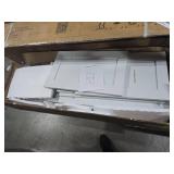 Yizosh Metal Pantry Cabinet,Tall Kitchen Pantry Storage Cabinet with 4 Doors and 2 Adjustable Shelves - 43\" White Cupboard Cabinet for Kitchen,Living Room,Dining Room,Home