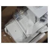 Yizosh Metal Pantry Cabinet,Tall Kitchen Pantry Storage Cabinet with 4 Doors and 2 Adjustable Shelves - 43\" White Cupboard Cabinet for Kitchen,Living Room,Dining Room,Home