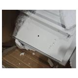 Yizosh Metal Pantry Cabinet,Tall Kitchen Pantry Storage Cabinet with 4 Doors and 2 Adjustable Shelves - 43\" White Cupboard Cabinet for Kitchen,Living Room,Dining Room,Home