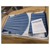 Tall Adirondack Chairs Set of 2 HDPE Outdoor Adirondack Barstools with Double Connecting Tray Patio Stools Weather Resistant for Outdoor Deck Lawn Pool Backyard,Navy Blue