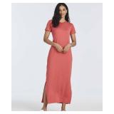 3 Pack: Womens Long Full Short Sleeve Dress Slit Summer Dresses t Shirt Women Spring Maxi Midi Outfits Casual Vestidos para Mujer Sundress Dresses Cute Flowy Beach Fashion Trendy - Set 8, L