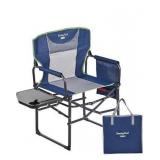 SUNNYFEEL Camping Directors Chair, Heavy Duty,Oversized Portable Folding Chair with Side Table, Pocket for Beach, Fishing,Trip,Picnic,Lawn,Concert Outdoor Foldable Camp Chairs
