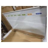 Dry Erase Calendar Whiteboard for Wall, WALGLASS 36\" x 24\" Double-sided Monthly Calendar White Board Cork Combo, Hanging Wall Mounted Bulletin Corkboards Silver Aluminum Frame for Home, Office, Scho