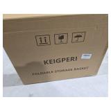 KEIGPERIcollapsible laundry baskets,laundry basket with wheels,foldable laundry basket,With wheels and handles, it is easy to move and can be folded to save space. (Milk white, small)