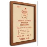 Framed Vintage Golf Wall Decor, Masters Golf Augusta National 1934 Tournament Wall Art Canvas Poster for Living Room Bedroom Office Decorations (16\" x 24\")