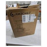 AMZCHEF Juicer Machines, 5.8\" Extra Self-Feeding Cold Press Juicer for Whole Vegetable & Fruit, Juice Extractor Machine with Large Auger & Triple Strainers, Easy to Clean, High Juice Yield, Black