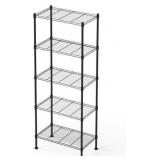 5 Tier Shelving Unit, 176 LBS Per Shelf Height Adjustable Narrow Storage Shelves, Heavy Duty Metal Garage Metal Shelves for Kitchen, Restaurant, Pantry, Laundry
