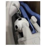 YUFU 5-in-1 Toddler Slide and Swing Set, Kids Slide with Climber, Swing, Basketball Hoop, Soccer Goal, Indoor Outdoor Playset for Toddlers Age 1-3 (Blue