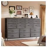 Dresser TV Stand with Power Outlet 60\" TV Stands for Living Room Dresser for Bedroom with 16 Drawers for TV Stand with Storage for Bedroom Media TV Console Table 49.2