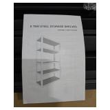 Metal Garage Shelving Unit, Heavy Duty 5-Tier Adjustable Storage Rack, Steel Shelvin