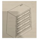 Dresser/Nightstand 4 Drawer Power