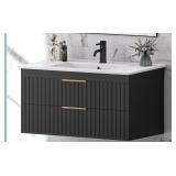 TOLEAD 36\" Bathroom Vanity Sink White