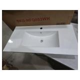 TOLEAD 36\" Bathroom Vanity Sink White