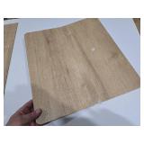 Fluted Makeup Vanity Desk with Large 35\" HD Lighted Mirror, 48\" Mid Century Modern Glass Top Vanity Table with 5 Drawers & Adjustable Shelf, Dressing Table w/Charging Station for Bedroom, Natural Oa