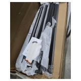 REIBII Storage Shelves 5 Tier Adjustable Garage Shelving Heavy Duty Metal Shelving 2020LBS Metal Shelf 59.8\" H Pantry Shelf for Garage Pantry Closet Kitchen Basement 28\" W x 12\" D x 59.8\" H, Black