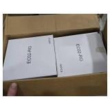 bUCLA 600PCS Clear Rose Gold Plastic Dinnerware Set Disposable - Include 100 Dinner Plates, 100 Dessert Plates, 100 Knives, 100 Forks, 100 Spoons, 100 Cups for Party, Wedding & Mothers Day