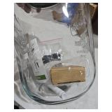 1 Gallon Drink Dispenser with Spigot 18/8 Stainless Steel Airtight & Leakproof Glass Sun Tea Jar with Anti-Rust Lids, Beverage Dispenser for Parties - Laundry Detergent Holder