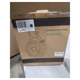 YASHINE Retractable Garden Hose Reel, Portable Hose Reel, 45+5FT with 10 Patterns Spray Nozzle, Adapts to standard US hose plugs, 50FT Hose Reel for Garden Watering Car Washing Pet -Green