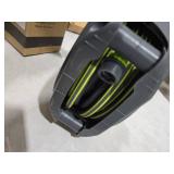 YASHINE Retractable Garden Hose Reel, Portable Hose Reel, 45+5FT with 10 Patterns Spray Nozzle, Adapts to standard US hose plugs, 50FT Hose Reel for Garden Watering Car Washing Pet -Green