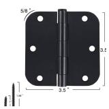 TDCHINGES 18 Pack Door Hinges 3.5 Inch Matte Black