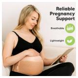 KeaBabies Maternity Belly Bands for Pregnant Women - Soft & Breathable Pregnancy Belly Support Band, Adjustable Maternity Belt for Back, Pelvic Support, Comfortable, Easy to Use (Classic Ivory, M/L)