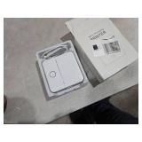 cudinham Print Pods Mini Printer, Thermal Inkless Sticker Maker with 10 Rolls Printing Paper, Pocket Printpod for Phone, Impresora Porttil for Notes, DIY, Compatible with iOS & Android (White)