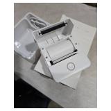 cudinham Print Pods Mini Printer, Thermal Inkless Sticker Maker with 10 Rolls Printing Paper, Pocket Printpod for Phone, Impresora Porttil for Notes, DIY, Compatible with iOS & Android (White)