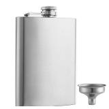 YWQ Solid Flasks Stainless Steel Flask & Funnel Set, 8 oz