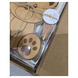 Ziliny 1 Set Baby Shower Prizes Bear Shaped Cheese Board with Cheese Knives and Forks Baby Shower Party Favors Gift Box for Wedding Bridal Birthday Gender Reveal Favor (Bamboo Color)