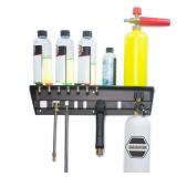 BANDUN Pressure Washer Gun Holder with Shelf,Foam Cannon Holder for Pressure Washer Wand,Pressure Washers Nozzle Tips,Soap Bottle Holder, pressure washer parts & accessories & attachments Storage Rack