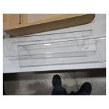 upsimples Acrylic Shelves for Bathroom Storage, 15\" Floating Shelves Wall Organizer for Perfume, Make up, Skincare, Kids Bookshelf for Bedroom, Nursery, Living Room Decor, Clear, 2 Pack