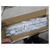 White Flag Poles for Outside House - 5ft Tangle Free Flag Pole for House,Heavy Duty Metal Flagpole Hardware for 3x5 American Flags,Outdoor Flagpoles Mount for Porch,Car,Truck,Boat (without Bracket)